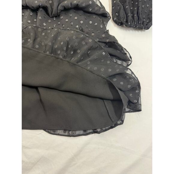 Express Black Ruffle Mini Dress – XS – Excellent Condition - Picture 4 of 8